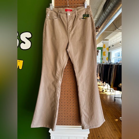 Guess Tan Flare Cut Pants - Picture 1 of 4